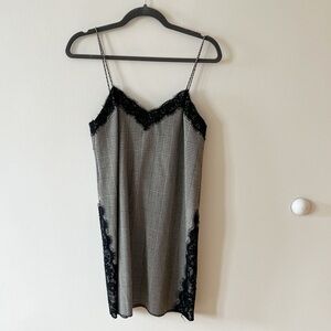 Zara black lace mini dress